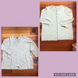 NWT top/cardigan bundle